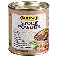 Massel- Caldo de Caldo en Polvo - Sin MSG- Sin Gluten- Sabor a Carne de Res - 168 g- Paquete de 3 Caldos Enlatados
